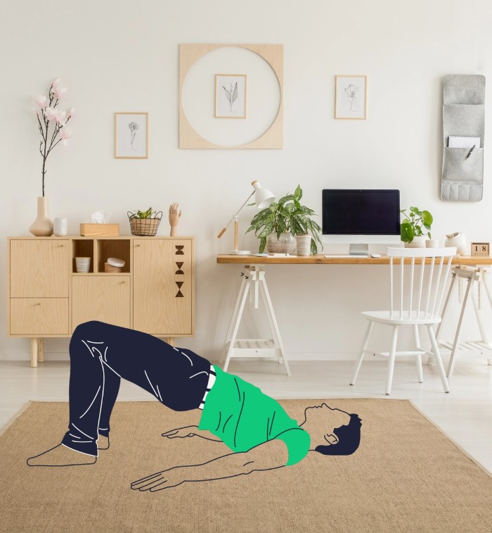 Office Yoga Pose for Desk Wellbeing
